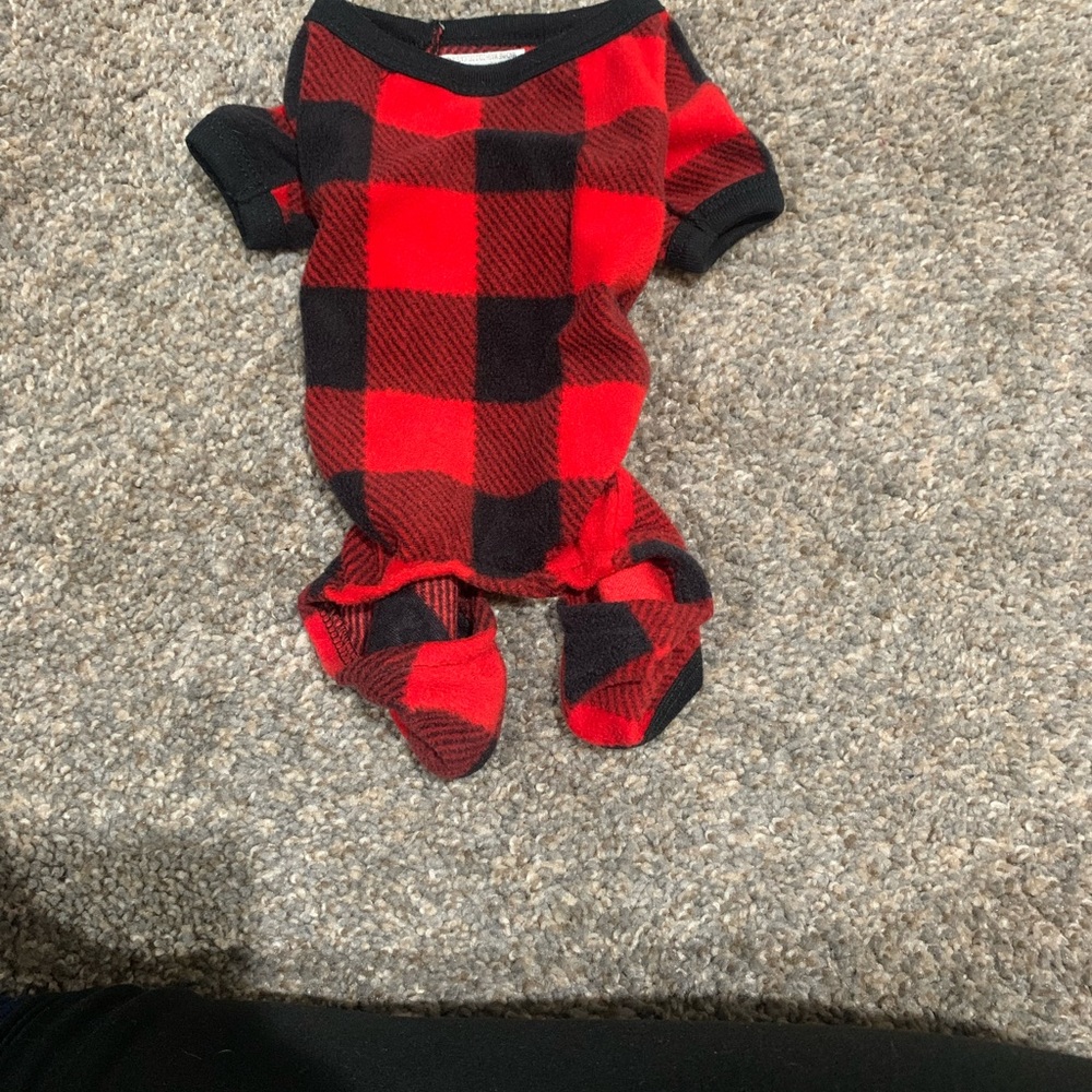 plaid dog pajamas